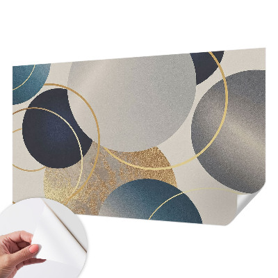 Peel and stick wall mural Creative circles