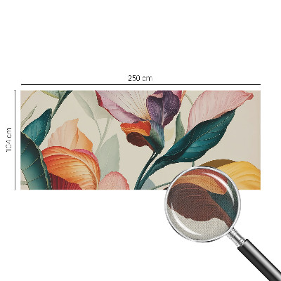 Peel and stick wallpaper mural Colorful flowers