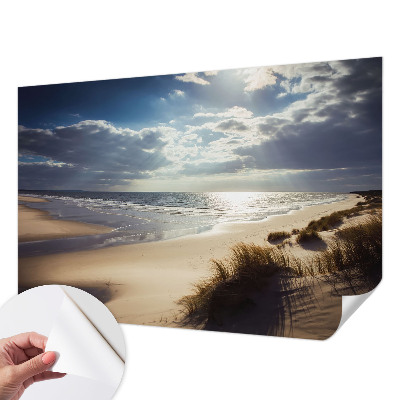 Self-adhesive wall mural with the Radiant Shore design