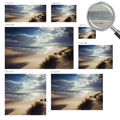 Self-adhesive wall mural with the Radiant Shore design