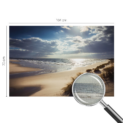 Self-adhesive wall mural with the Radiant Shore design