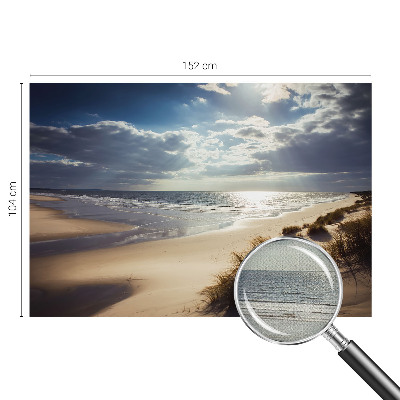 Self-adhesive wall mural with the Radiant Shore design