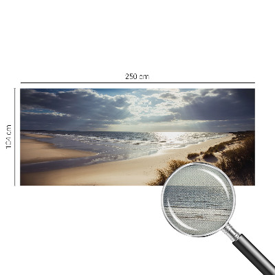 Self-adhesive wall mural with the Radiant Shore design