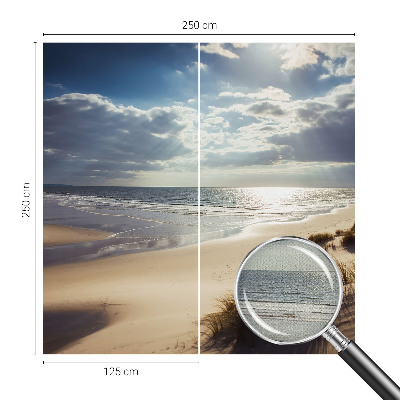 Self-adhesive wall mural with the Radiant Shore design