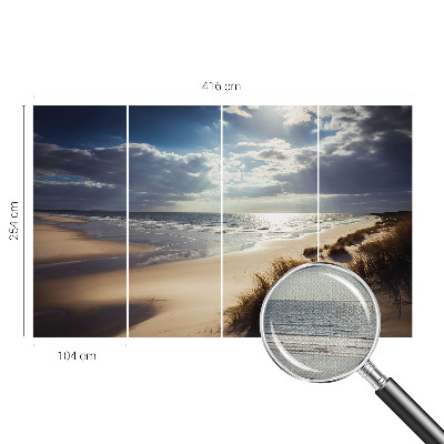 Self-adhesive wall mural with the Radiant Shore design