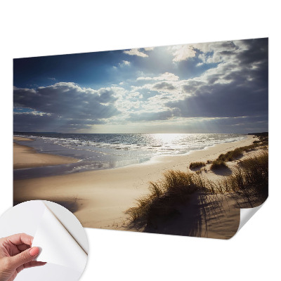 Self-adhesive wall mural with the Radiant Shore design