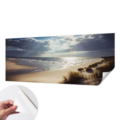 Self-adhesive wall mural with the Radiant Shore design
