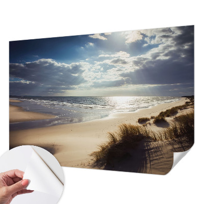 Self-adhesive wall mural with the Radiant Shore design