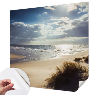 Self-adhesive wall mural with the Radiant Shore design