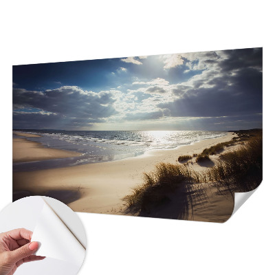 Self-adhesive wall mural with the Radiant Shore design