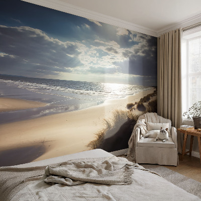 Self-adhesive wall mural with the Radiant Shore design