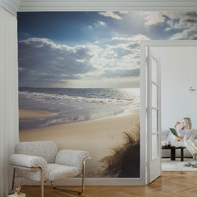 Self-adhesive wall mural with the Radiant Shore design
