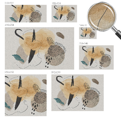 Self-adhesive photo wallpaper with an abstract composition
