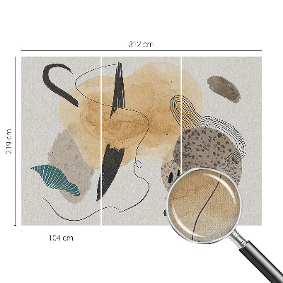 Self-adhesive photo wallpaper with an abstract composition