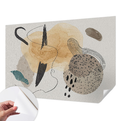 Self-adhesive photo wallpaper with an abstract composition