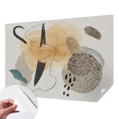 Self-adhesive photo wallpaper with an abstract composition