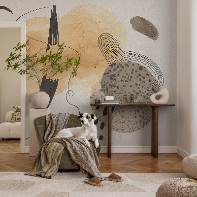 Self-adhesive photo wallpaper with an abstract composition