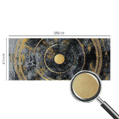 Removable wall mural with a cosmic dynamics design