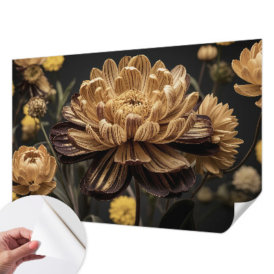 Removable wall mural wallpaper Floral elegance
