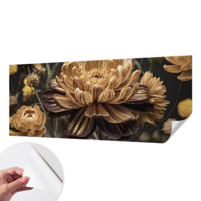 Removable wall mural wallpaper Floral elegance