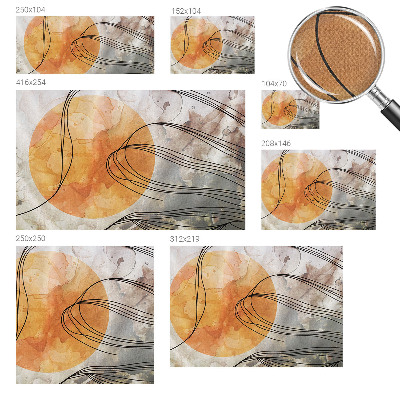 Self-adhesive photo wallpaper with a harmonious abstract motif
