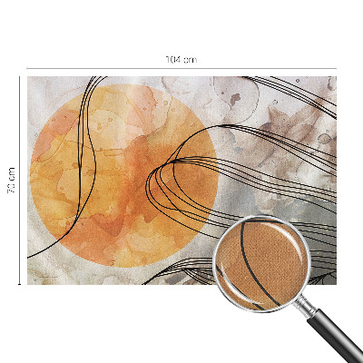 Self-adhesive photo wallpaper with a harmonious abstract motif