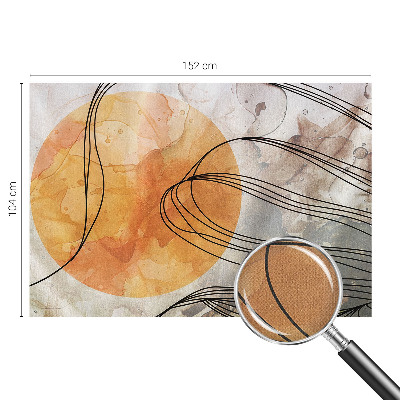 Self-adhesive photo wallpaper with a harmonious abstract motif