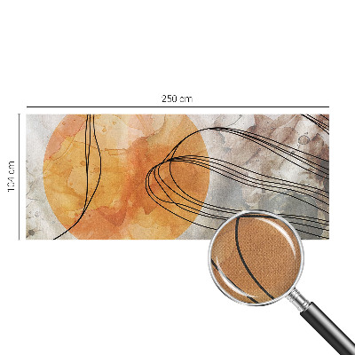 Self-adhesive photo wallpaper with a harmonious abstract motif