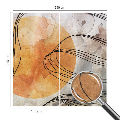 Self-adhesive photo wallpaper with a harmonious abstract motif