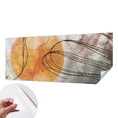 Self-adhesive photo wallpaper with a harmonious abstract motif