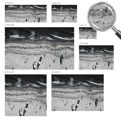 Peel and stick wall mural for living room Beach tranquility