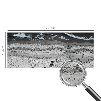 Peel and stick wall mural for living room Beach tranquility