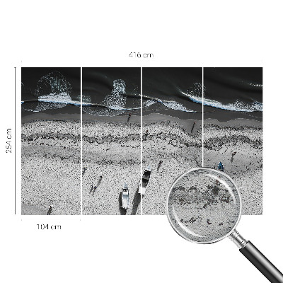 Peel and stick wall mural for living room Beach tranquility