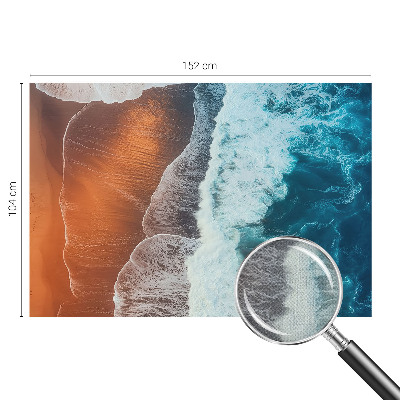 Peel and stick wall mural for bedroom with a marine symbiosis design