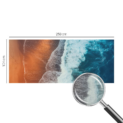 Peel and stick wall mural for bedroom with a marine symbiosis design