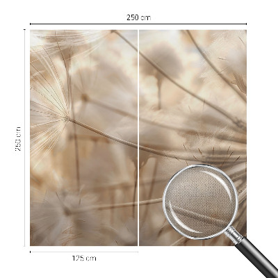 Peel and stick wall mural for kids' room with a subtle dandelion design