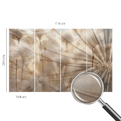 Peel and stick wall mural for kids' room Subtle dandelions