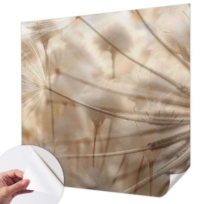 Peel and stick wall mural for kids' room Subtle dandelions