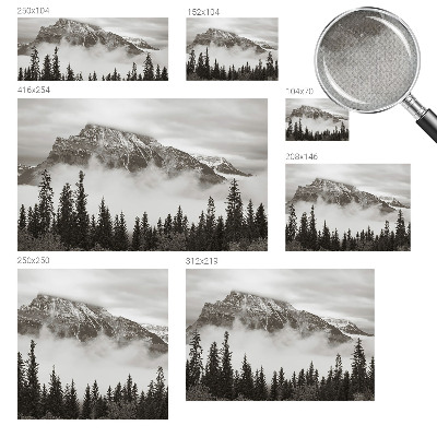 3D photo wallpaper mural of a mountain landscape