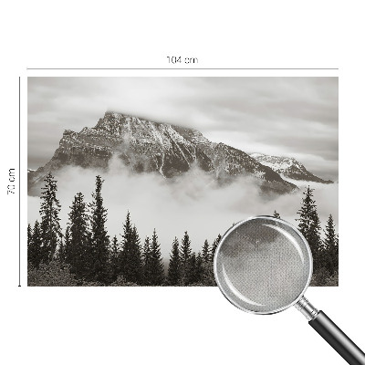 3D photo wallpaper mural of a mountain landscape