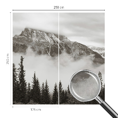 3D photo wallpaper mural of a mountain landscape