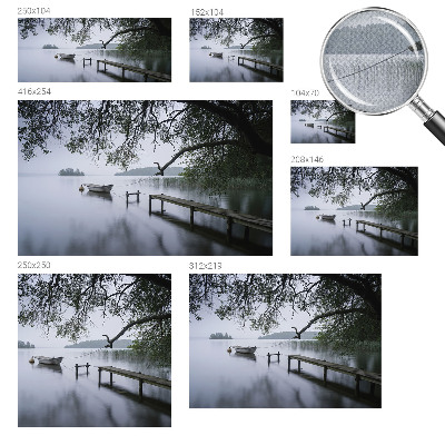 Children's wall mural A calm lake