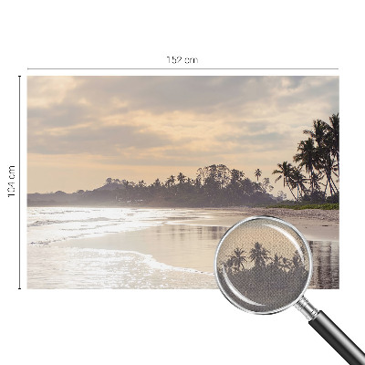 Nursery wall mural with a beach morning scene