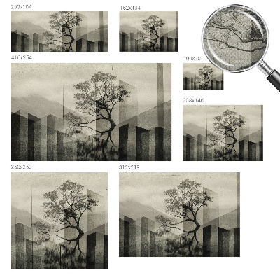 Peel and stick wallpaper mural Raw elegance