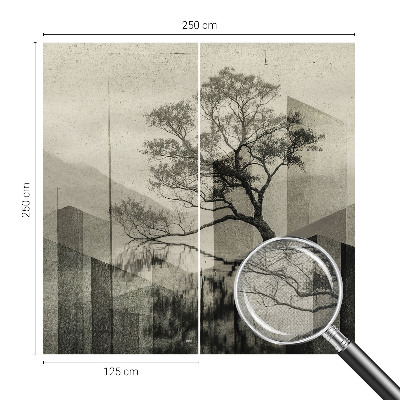 Peel and stick wallpaper mural Raw elegance