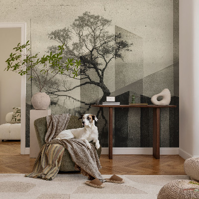 Peel and stick wallpaper mural Raw elegance