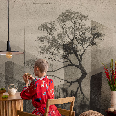 Peel and stick wallpaper mural Raw elegance