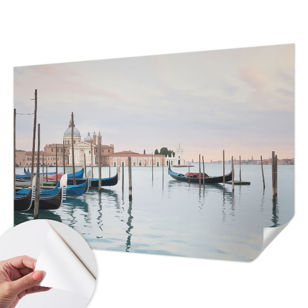 Self-adhesive photo wallpaper with a Venetian scenery design