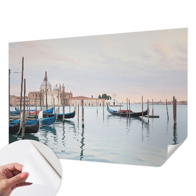 Self-adhesive photo wallpaper with a Venetian scenery design