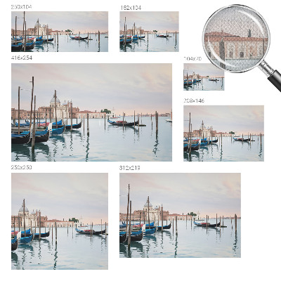 Self-adhesive photo wallpaper with a Venetian scenery design